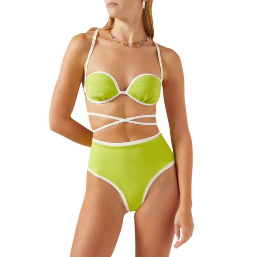 NWT Green Bikini Set Top + Panty